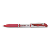 Pentel® Energel Deluxe Gel Pen, Stick, Medium 0.7 Mm, Red Ink, Silver-red Barrel, Dozen freeshipping - TVN Wholesale 