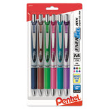 Pentel® Energel Rtx Gel Pen, Retractable, Medium 0.7 Mm, Assorted Ink And Barrel Colors, 6-pack freeshipping - TVN Wholesale 