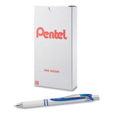 Pentel® Energel Pearl Gel Pen, Retractable, Medium 0.7 Mm, Blue Ink, White-blue Barrel, Dozen freeshipping - TVN Wholesale 