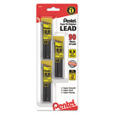 Pentel® Super Hi-polymer Lead Refills, 0.9 Mm, Hb, Black, 30-tube, 3 Tubes-pack freeshipping - TVN Wholesale 