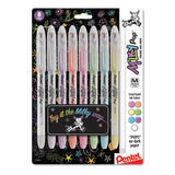 Milky Pop Gel Pen, Stick, Medium 0.8 Mm, Assorted Ink And Barrel Colors, 8-pack