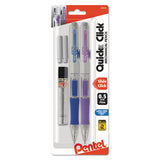 Pentel® Quick Click Mechanical Pencil, 0.5 Mm, Hb (#2.5), Black Lead, Assorted Barrel Colors, 2-pack freeshipping - TVN Wholesale 