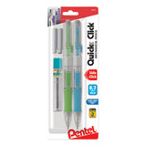 Pentel® Quick Click Mechanical Pencil, 0.7 Mm, Hb (#2.5), Black Lead, Assorted Barrel Colors, 2-pack freeshipping - TVN Wholesale 