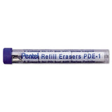 Pentel® Eraser Refills For Pentel Champ, E-sharp, Jolt, Icy And Quicker Clicker Pencils, Cylindrical Rod, White, 5-tube freeshipping - TVN Wholesale 