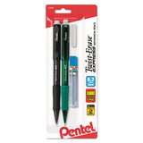 Twist-erase Express Mechanical Pencil Refill Pack, 0.7 Mm, Hb (#2.5), Black Lead, Assorted Barrel Colors, 2-pack