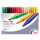 Pentel® Fine Point 36-color Pen Set, Fine Bullet Tip, Assorted Colors, 36-set freeshipping - TVN Wholesale 