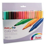 Pentel® Fine Point 36-color Pen Set, Fine Bullet Tip, Assorted Colors, 36-set freeshipping - TVN Wholesale 