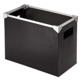Pendaflex® Poly Desktop File Box, Letter Files, 13" X 6.25" X 9.5", Black-silver freeshipping - TVN Wholesale 