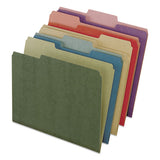 Earthwise By 100% Recycled Colored File Folders, 1-3-cut Tabs, Letter Size, Blue, 100-box