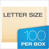 Pendaflex® Manila Laminated Spine Shelf File Folders, Straight Tab, Letter Size, 100-box freeshipping - TVN Wholesale 