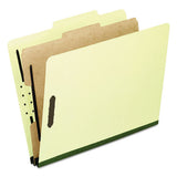 Pendaflex® Four-, Six-, And Eight-section Pressboard Classification Folders, 1 Divider, Embedded Fasteners, Letter, Light Green, 10-box freeshipping - TVN Wholesale 