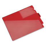 Pendaflex® Colored Poly Out Guides With Center Tab, 1-3-cut End Tab, Out, 8.5 X 11, Red, 50-box freeshipping - TVN Wholesale 