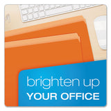 Pendaflex® Colored File Folders, Straight Tab, Letter Size, Orange-light Orange, 100-box freeshipping - TVN Wholesale 