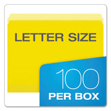 Pendaflex® Colored File Folders, Straight Tab, Letter Size, Yellow-light Yellow, 100-box freeshipping - TVN Wholesale 