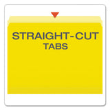 Pendaflex® Colored File Folders, Straight Tab, Letter Size, Yellow-light Yellow, 100-box freeshipping - TVN Wholesale 
