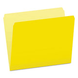 Pendaflex® Colored File Folders, Straight Tab, Letter Size, Yellow-light Yellow, 100-box freeshipping - TVN Wholesale 