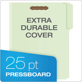 Pendaflex® Heavy-duty Pressboard Folders W- Embossed Fasteners, Letter Size, Green, 25-box freeshipping - TVN Wholesale 