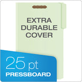 Pendaflex® Heavy-duty Pressboard Folders W- Embossed Fasteners, Legal Size, Green, 25-box freeshipping - TVN Wholesale 