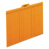 Pendaflex® Salmon Colored Charge-out Guides, 1-5-cut Top Tab, Out, 8.5 X 11, Salmon, 100-box freeshipping - TVN Wholesale 
