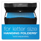 Pendaflex® Portable Letter Size File Box, Letter Files, 13.5" X 10.25" X 10.88", Black freeshipping - TVN Wholesale 