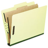 Pendaflex® Four-, Six-, And Eight-section Pressboard Classification Folders, 1 Divider, Embedded Fasteners, Legal, Light Green, 10-box freeshipping - TVN Wholesale 