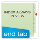 Pendaflex® End Tab Classification Folders, 1 Divider, Letter Size, Pale Green, 10-box freeshipping - TVN Wholesale 