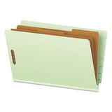 Pendaflex® End Tab Classification Folders, 2 Dividers, Legal Size, Pale Green, 10-box freeshipping - TVN Wholesale 