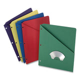 Pendaflex® Slash Pocket Project Folders, 3-hole Punched, Straight Tab, Letter Size, Assorted, 25-pack freeshipping - TVN Wholesale 