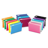 Pendaflex® Colored Reinforced Hanging Folders, Letter Size, 1-5-cut Tab, Black, 25-box freeshipping - TVN Wholesale 