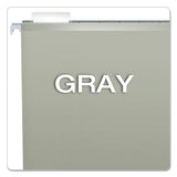 Pendaflex® Colored Reinforced Hanging Folders, Letter Size, 1-5-cut Tab, Gray, 25-box freeshipping - TVN Wholesale 