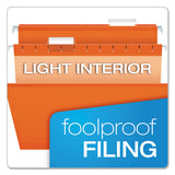Pendaflex® Colored Reinforced Hanging Folders, Letter Size, 1-5-cut Tab, Orange, 25-box freeshipping - TVN Wholesale 