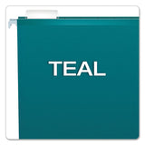 Pendaflex® Colored Reinforced Hanging Folders, Letter Size, 1-5-cut Tab, Teal, 25-box freeshipping - TVN Wholesale 