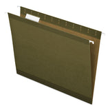 Pendaflex® Reinforced Hanging File Folders, Letter Size, 1-5-cut Tab, Standard Green, 25-box freeshipping - TVN Wholesale 