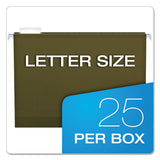 Pendaflex® Extra Capacity Reinforced Hanging File Folders With Box Bottom, Letter Size, 1-5-cut Tab, Standard Green, 25-box freeshipping - TVN Wholesale 