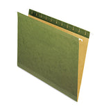 Pendaflex® Reinforced Hanging File Folders, Letter Size, Straight Tab, Standard Green, 25-box freeshipping - TVN Wholesale 