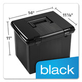 Pendaflex® Portable File Boxes, Letter Files, 13.88" X 14" X 11.13", Black freeshipping - TVN Wholesale 