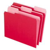 Pendaflex® Interior File Folders, 1-3-cut Tabs, Letter Size, Red, 100-box freeshipping - TVN Wholesale 