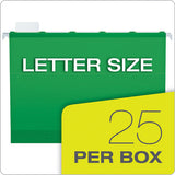 Pendaflex® Ready-tab Colored Reinforced Hanging Folders, Letter Size, 1-5-cut Tab, Bright Green, 25-box freeshipping - TVN Wholesale 