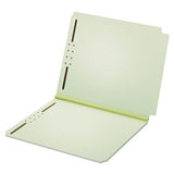 Pendaflex® Dual Tab Pressboard Folder With Two Fasteners, Straight Tab, Letter Size, Light Green, 25-box freeshipping - TVN Wholesale 