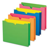 Pendaflex® Twisted Glow Paper File Jacket, 2" Expansion, Straight Top Tab, Letter Size, Assorted Colors, 10-pack freeshipping - TVN Wholesale 