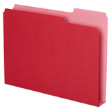 Pendaflex® Double Stuff File Folders, 1-3-cut Tabs, Letter Size, Red, 50-pack freeshipping - TVN Wholesale 