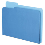 Pendaflex® Double Stuff File Folders, 1-3-cut Tabs, Letter Size, Blue, 50-pack freeshipping - TVN Wholesale 