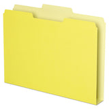 Pendaflex® Double Stuff File Folders, 1-3-cut Tabs, Letter Size, Yellow, 50-pack freeshipping - TVN Wholesale 