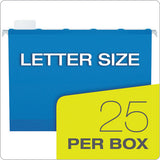 Pendaflex® Surehook Reinforced Extra-capacity Hanging Box File, Letter Size, 1-5-cut Tab, Blue, 25-box freeshipping - TVN Wholesale 