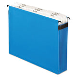 Pendaflex® Surehook Nine-section Hanging Folder, Letter Size, 8 Dividers, 1-5-cut Tab, Blue freeshipping - TVN Wholesale 