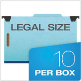 Pendaflex® Hanging Classification Folders With Dividers, Legal Size, 2 Dividers, 2-5-cut Tab, Blue freeshipping - TVN Wholesale 