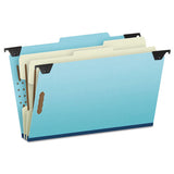 Pendaflex® Hanging Classification Folders With Dividers, Legal Size, 2 Dividers, 2-5-cut Tab, Blue freeshipping - TVN Wholesale 