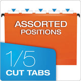 Pendaflex® Surehook Hanging Folders, Letter Size, 1-5-cut Tab, Orange, 20-box freeshipping - TVN Wholesale 