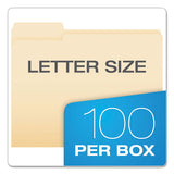 Pendaflex® Archival-quality Top Tab File Folders, 1-3-cut Tabs, Letter Size, Manila, 100-box freeshipping - TVN Wholesale 