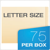 Pendaflex® Smartshield End Tab File Folders, Straight Tab, Letter Size, Manila, 75-box freeshipping - TVN Wholesale 